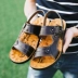 Giày đi biển thoáng khí Giày da chống trơn cho sinh viên và dép sandal nam 2019 hè mới xu hướng dép xỏ ngón - Sandal giày sandal nam Sandal