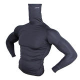 Трендовая футболка, спортивный лонгслив для спортзала, защита от солнца, впитывает пот и запах, в обтяжку