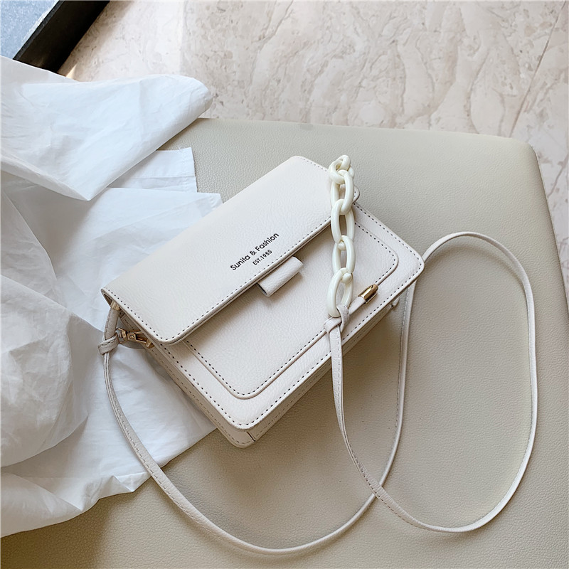 Summer fashion packet 2022 new tide 100 hitch 100 hitch red fairy Feminine Texture Single Shoulder Sloped small square bag woman