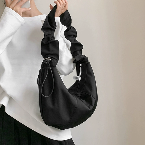 Универсальная черная сумка для отдыха, изысканный стиль