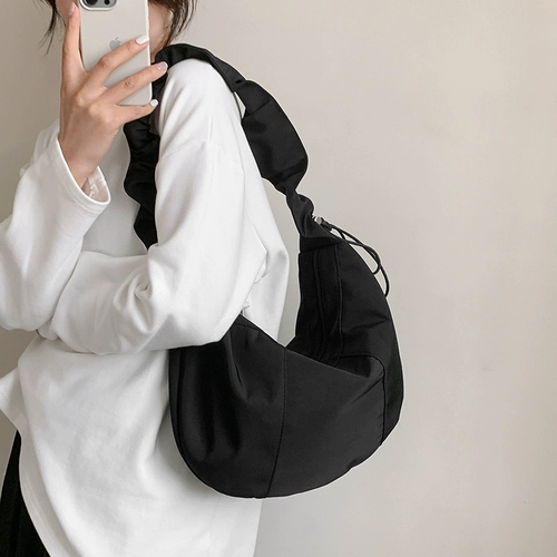 Универсальная черная сумка для отдыха, изысканный стиль