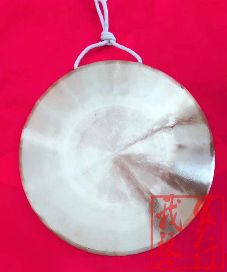 Hebei Huailai Gong Factory Gong fairy 080 alto hand gong professional brass (my family piano line)