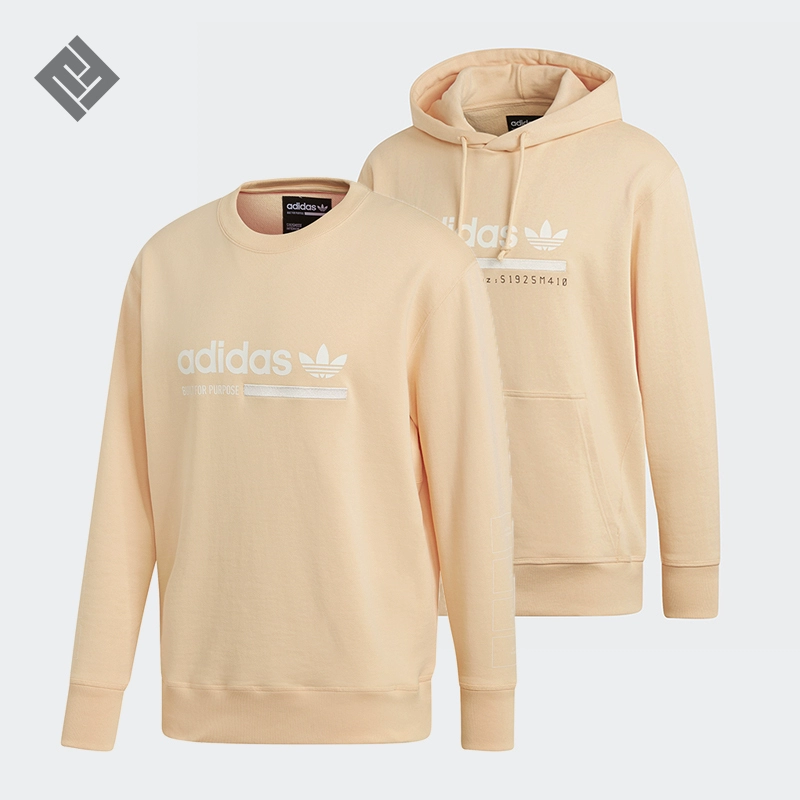 Adidas clover áo len nam trùm đầu vòng cổ áo thun xu hướng đường phố trang web chính thức DV1957 - Thể thao lông cừu / jumper