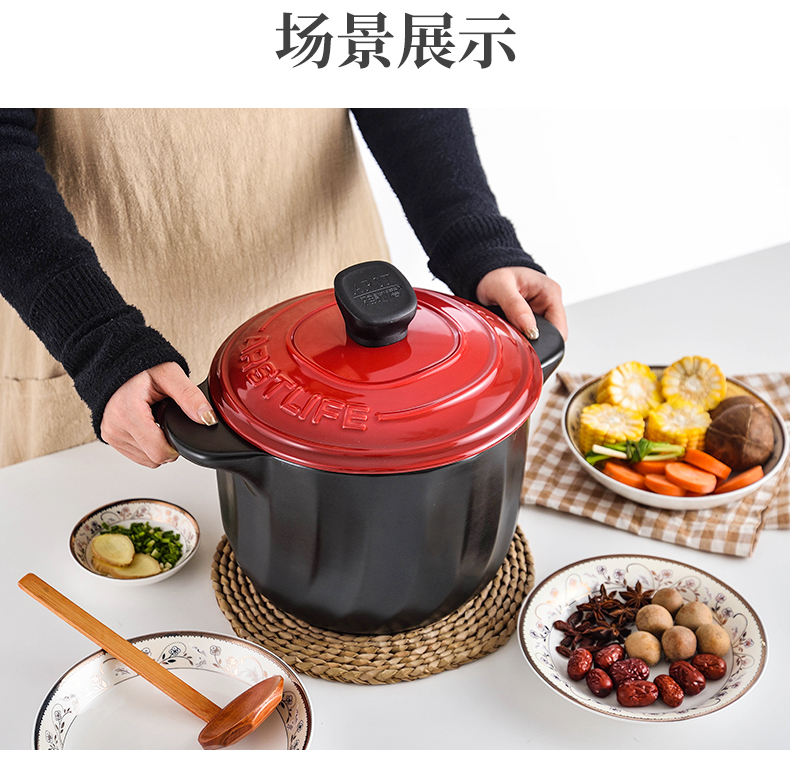 Ya cheng DE stew casserole soup pot casserole stew ceramic household pot soup flame to hold to high temperature gas in large saucepan