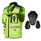 Xe mô tô cưỡi phản quang vest vest Jersey quần áo thi đấu nam an toàn ngực bốn mùa - Xe máy Rider thiết bị băng bảo vệ đầu gối