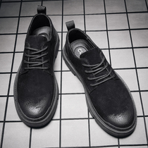 2020 new spring mens shoes Korean version of the trend of all kinds of trendy shoes turn fur low-help Martin shoes mens casual shoes