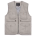 Áo vest cotton trung niên nhiều túi nam giản dị cỡ lớn mùa xuân và mùa thu vest ngoài trời chụp ảnh vest áo ghi lê Áo vest cotton