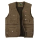 Áo vest nhiều túi mùa xuân và mùa hè trung niên cotton vest vai cá chụp ảnh vest vest cỡ lớn vest nam không tay áo ba lô nam
