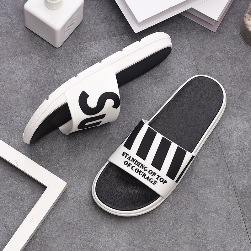 Men's slippers 2020 Korean version Trend 100 lap outside wearing soft bottom casual lined with thick bottom non-slip indoor cool drag male