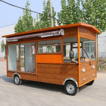  Snack car Multi-function dining car Electric four-wheeled fried skewer car stall cart Spicy mobile food commercial RV