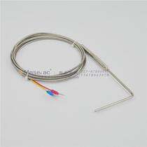 High precision]3mm diameter shielded PT100 temperature sensor Angled 90 degree temperature probe Temperature sensor