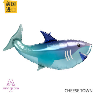 Ocean shark cartoon aluminum film balloon imported from the united states