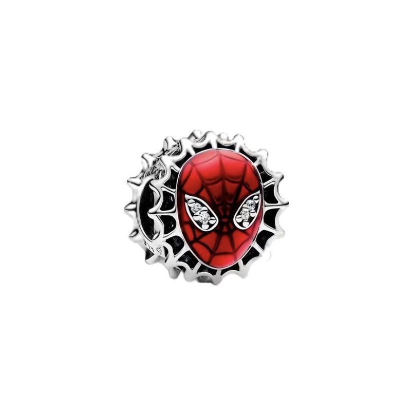 Marvel Series Spider-Man Iron Man Hulk Black Panther Bead Pendant DIY Bracelet Accessories