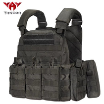 Jacoda Outdoor Tactical Vest Amphibious Waistcoat Light Weight Live-action CS Eat Chicken Training Kit Full Suit Black