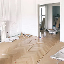 Geometric Player Oak Floor Multi-Story Solid Wood Composite Herringbone Home Scandinavian Simple Accessible Luxury Complex Medieval Italian Style