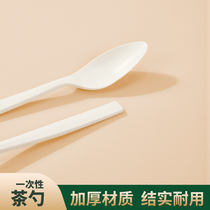 Tianchun disposable spoon ice cream spoon cake spoon rice spoon soup spoon takeaway packing long-handled mixing spoon tableware