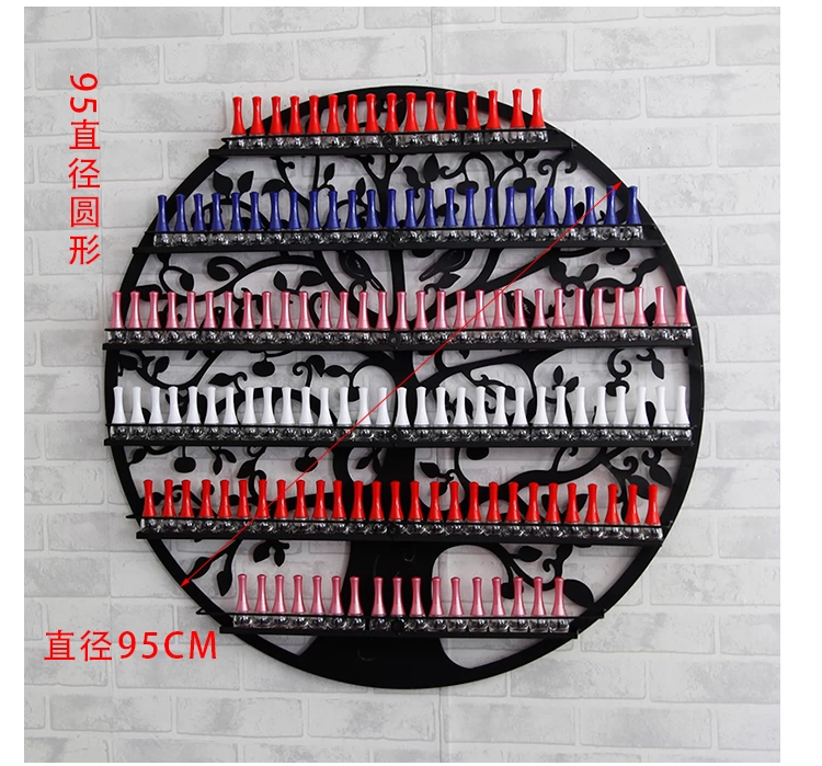 Nail rack hiển thị sơn móng tay kệ tường treo sơn móng tay hiển thị kệ giá trưng bày rèn mỹ thuật trưng bày