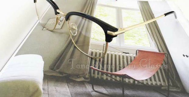Gương vuông retro đơn giản nam TB phẳng gương Gương trang trí kính nữ mới có thể được trang bị cận thị
