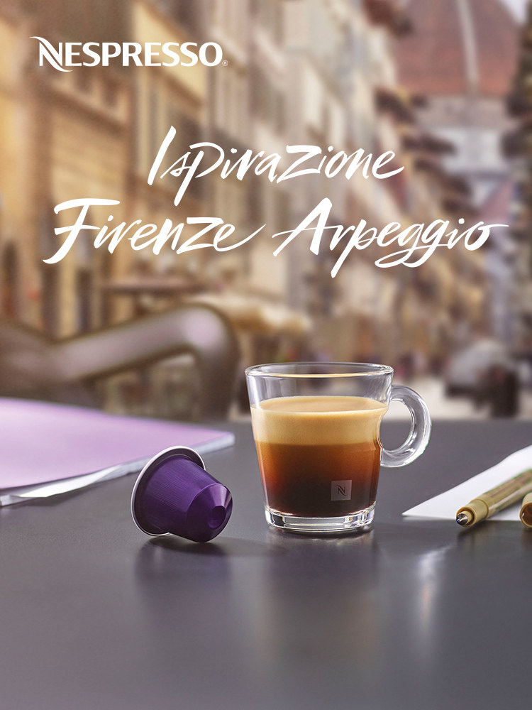 NESPRESSO Capsule Coffee Firenze Arpeggio Espresso Black Capsule Coffee 10 pieces