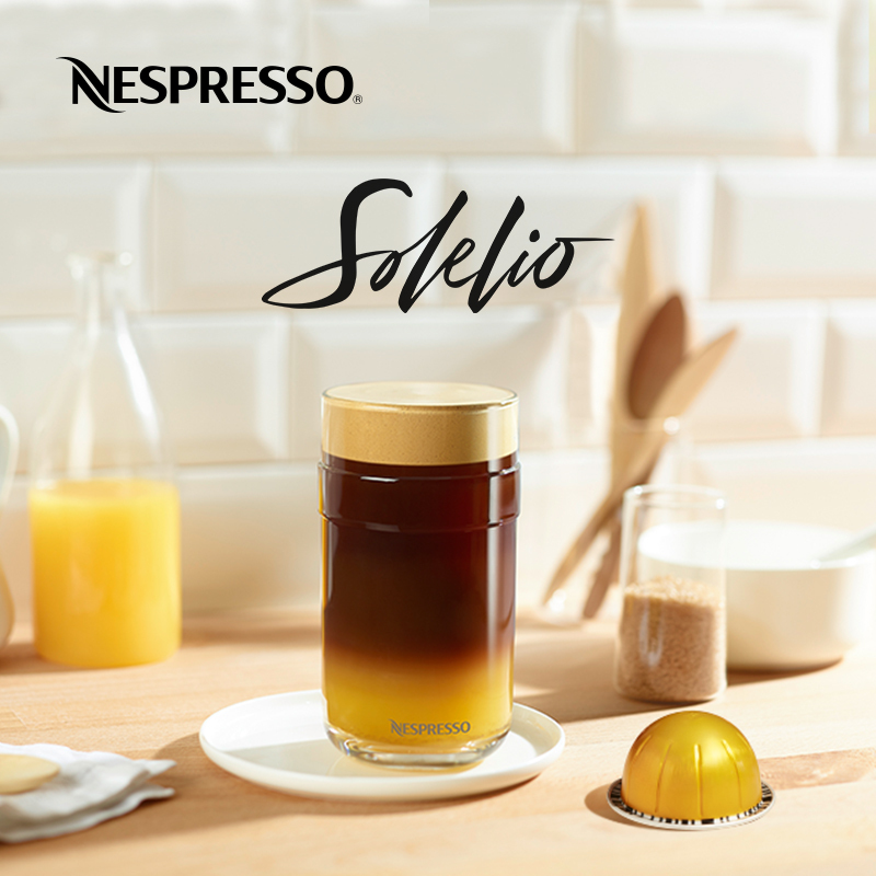 Nespresso Vertuo Solerio Espresso Capsule Coffee Light Roast 10-Pack