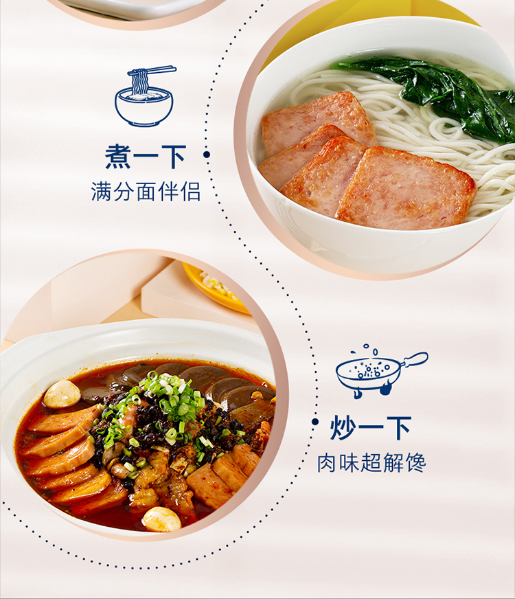 眉州东坡旗下 王家渡 低温午餐肉肠 198gx8盒+麻辣香锅料200g 券后79.9元包邮 值值值-买手聚集的地方