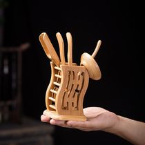 (Tea Ceremony Sixn) Chinese Style Bamboo Tweezers Tea Cup Tea Clips Tea Spoon Tea Spoon Utilita Tea Accessories Whole Set Of Accessories