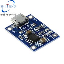 Hot sale TP4056 1A lithium battery dedicated charging board charging module MICRO Usb interface