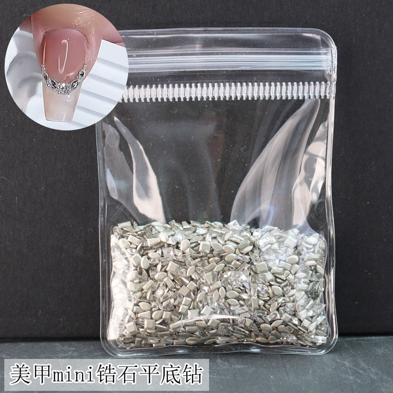 Nail Art Accessories 5A Zirconia Flat-Bottom Transparent White Mini Mixed Zirconia Super Shiny Nail Rhinestones Nail Art Accessories 5A Zirconia Flat-Bottom Transparent White Mini Mixed Zirconia Super Shiny Nail Rhinestones