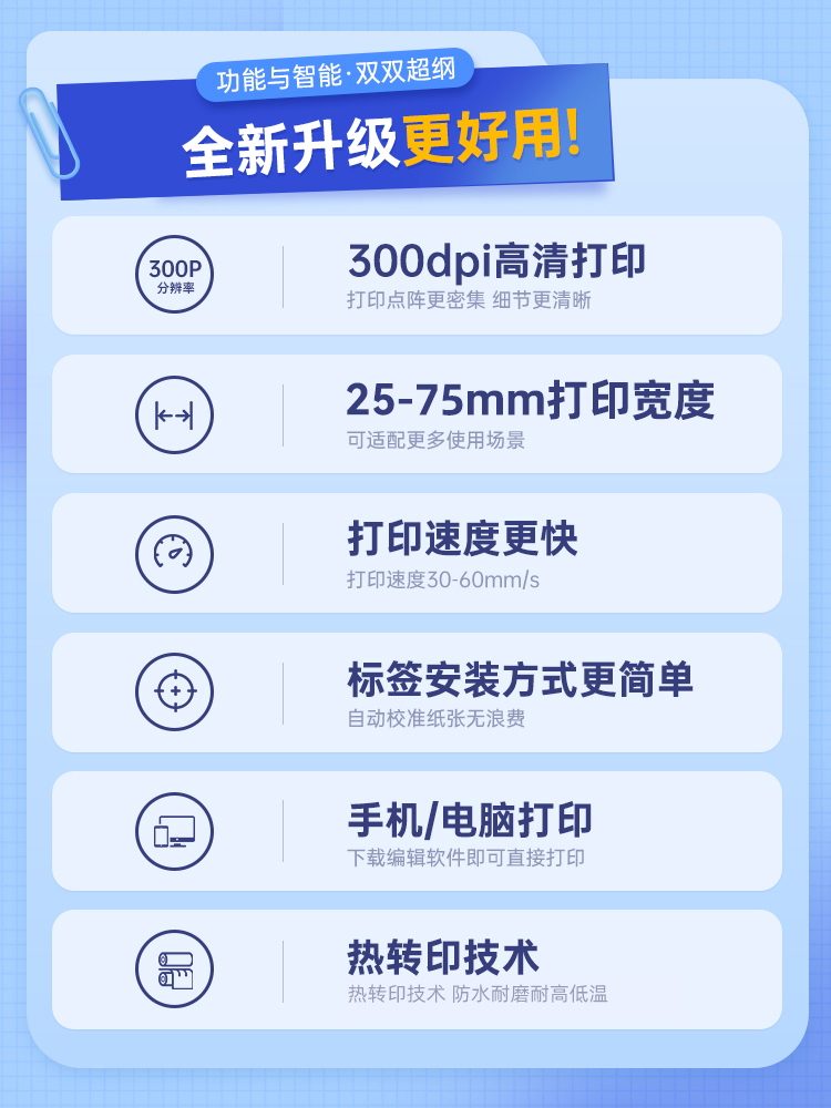 Jingchen B32/M3 Fixed Asset Label Printer Management System Software Qr Code Identification Sticker Card Barcode Machine Office Equipment Asset Inventory Machine Ribbon Thermal Transfer Label Machine