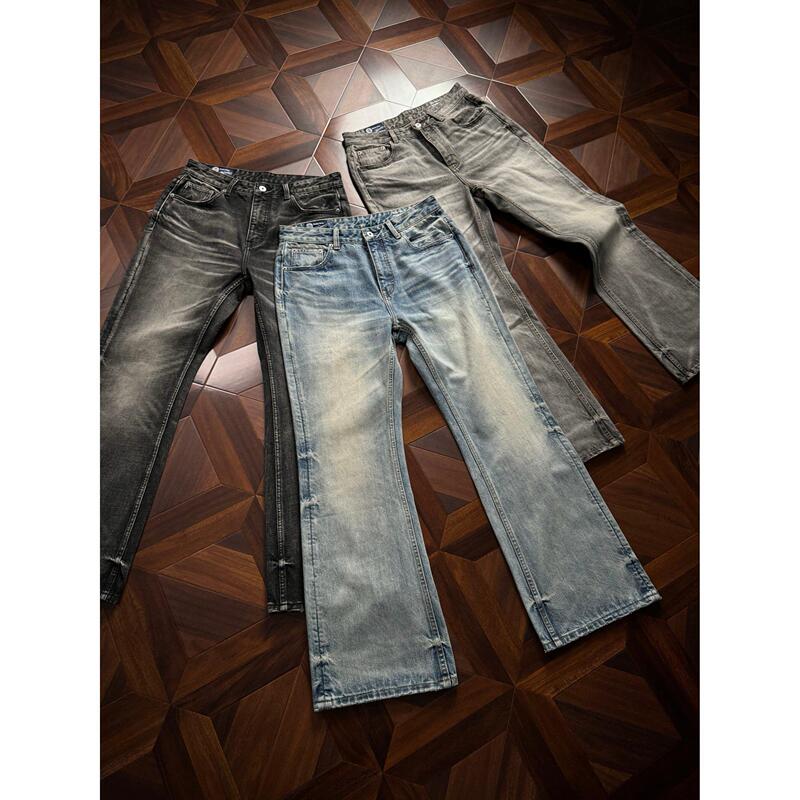 Oclin Master Collaboration 001 Master Three-Color Cowhide 646 Natural Washed Cat Whisker Honeycomb Jeans by Xue Jinyang