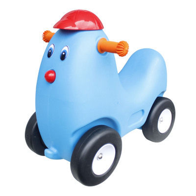 Children's plastic toys dual-use rocking horse rocking musical slide ride baby four wheels