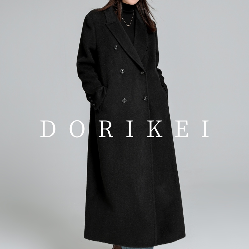【100% Camel Hair】 Women's Long Camel Hair Coat with Shoulder Pads, Fashionable Coat 【100% Camel Hair】 Women's Long Camel Hair Coat with Shoulder Pads, Fashionable Coat