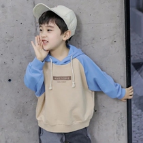 Boy necropolis 2021 autumn children Spring Festival boy Spring and autumn cool Chauded with long sleeves Letters Printed Autumn Clothing