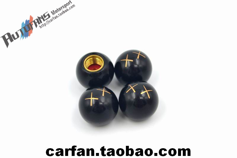 Taiwan exquisite tide brand car label black tire valve cap Valve core sleeve Valve cover Valve cover