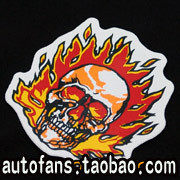 Taiwan imports VIPs Extravagant Retrofit Cars Logo Blackway Spray Fire Skull Heads Small Stickers stickers Stickers Stickers