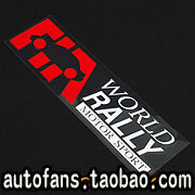 Taiwan Imports FIA World Rally Car Sports Small labelling car stickers for car stickers for loading with stickers