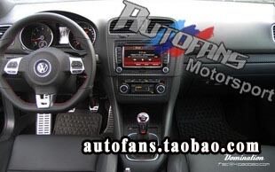 Foss Golf6 Interior Carbon Fiber Forming Car Sticker Full Carbon Fiber Car Retrofit Sticker 19 pieces