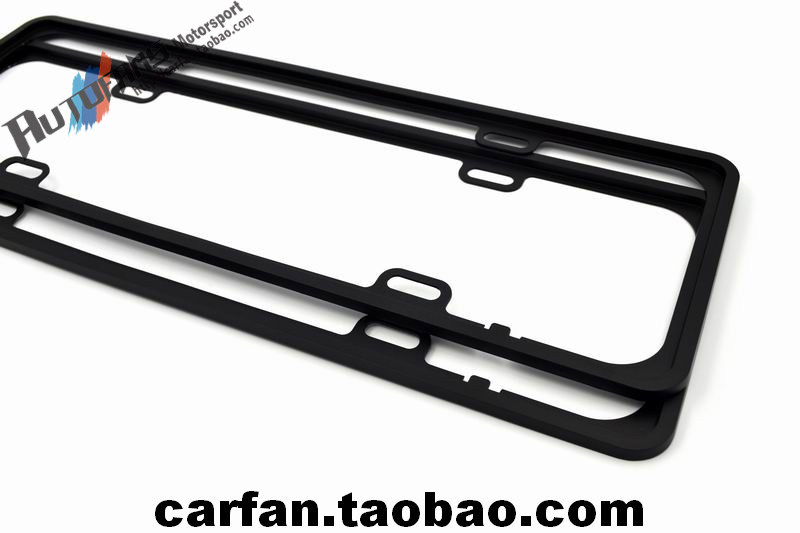 Universal new traffic rules for cars with black matt alloy license plate holder License plate frame License plate holder License plate holder narrow edge