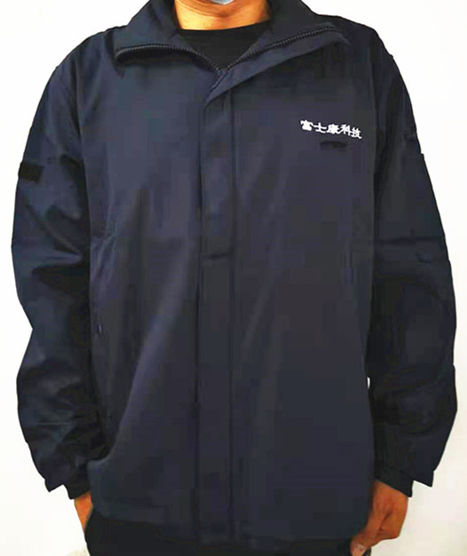 Foxconn Workwear Smooth Fabric Spring, Autumn, and Winter Thin Fleece-Lined Warm Jacket Unisex