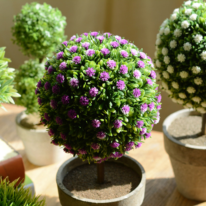 Double eleven emulation multi-meat potted room swing piece fake flower decoration living-room simulation plant tree ball green plant bonsai