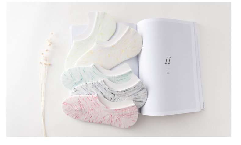9.9 Vớ Bít Tất Nữ của Phụ Nữ Mùa Hè Mỏng Hàn Quốc Vớ Cotton Dễ Thương Nông Vô Hình Silicone Trượt Vớ Nữ
