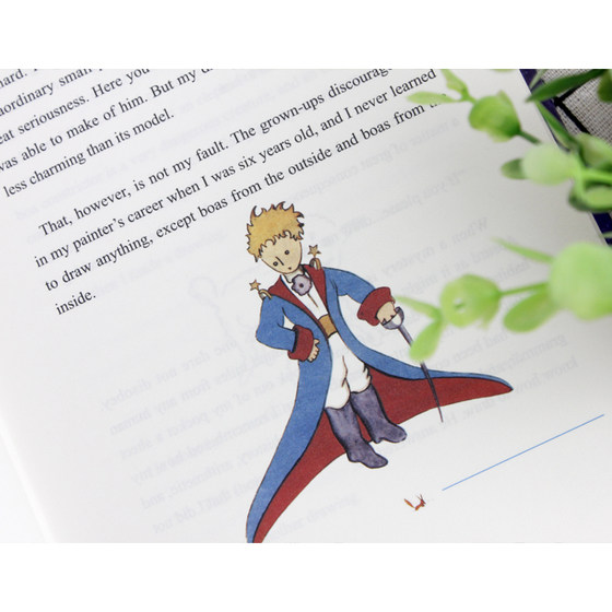 Genuine hardcover dubbing The Little Prince English version original TheLittle Prince color uncut full English original novel reading material The Little Prince book thelittle prince English classic English book