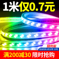 30 m installed super-bright led tri-color lamp with changed light home living room ceiling color changing light strip outdoor waterproof neon light