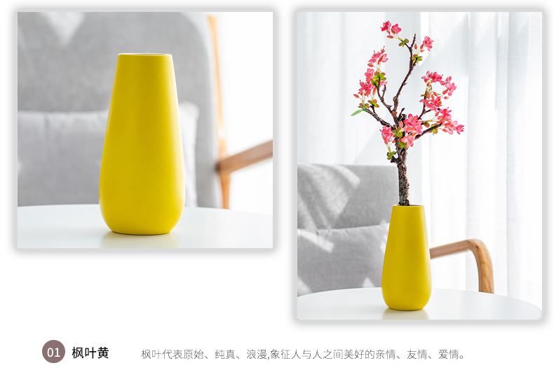 Nan sheng household act the role ofing is tasted simulation flower, dried flower ceramic vase Nordic mesa of I and contracted sitting room place decoration