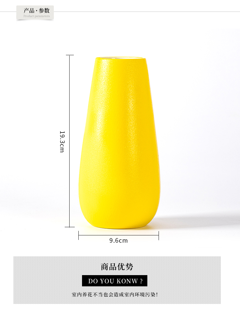 Nan sheng household act the role ofing is tasted simulation flower, dried flower ceramic vase Nordic mesa of I and contracted sitting room place decoration