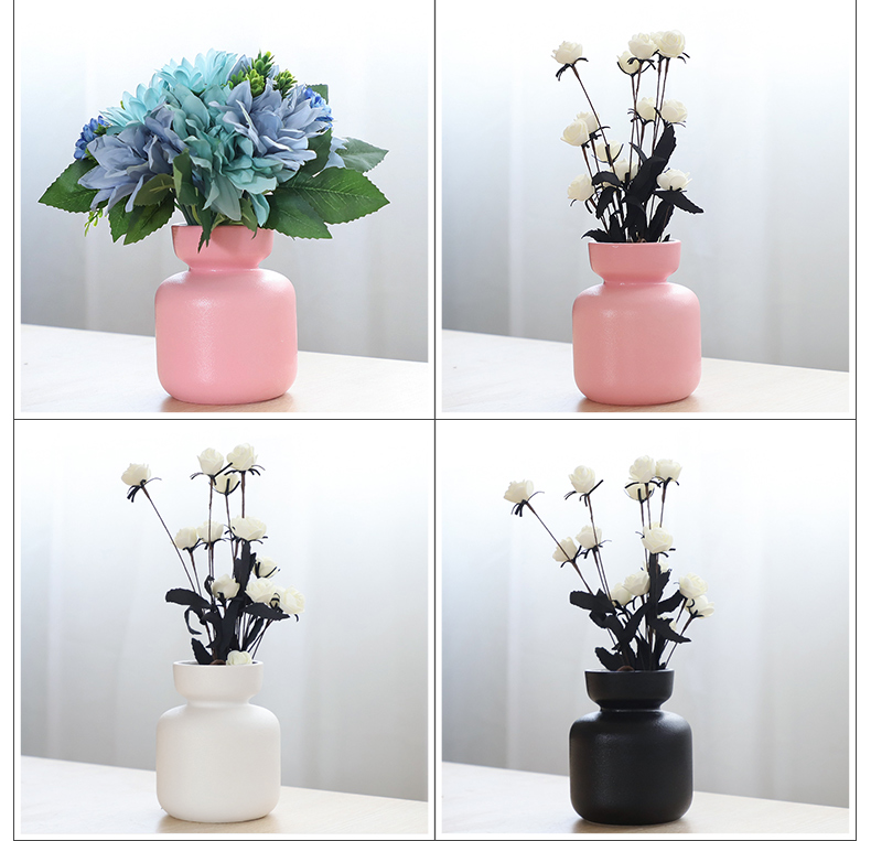Nan sheng household act the role ofing is tasted simulation flowers, dried flowers, artificial flowers, ceramic vases, I and contracted ins wind mesa place adorn article