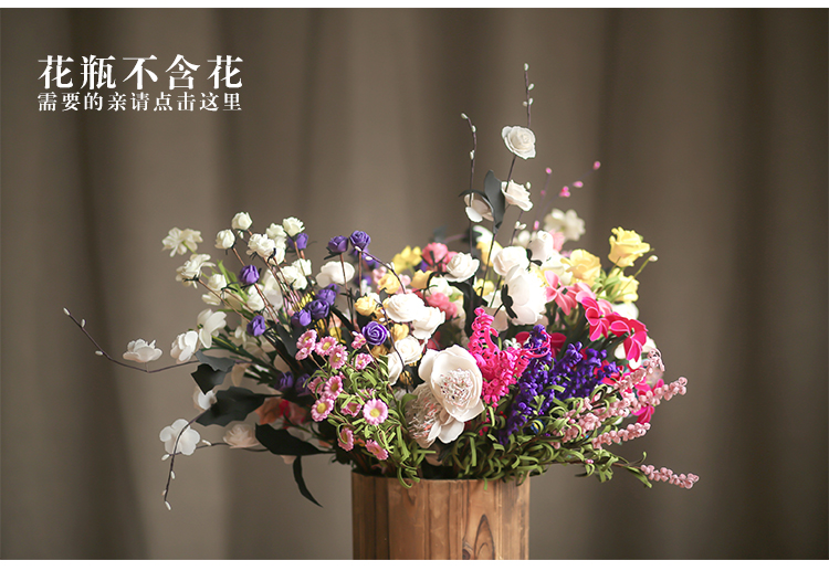 European contracted hand pinch flower vase furnishing articles ceramic vase small pure and fresh and creative flower arranging flowers sitting room is contracted and I