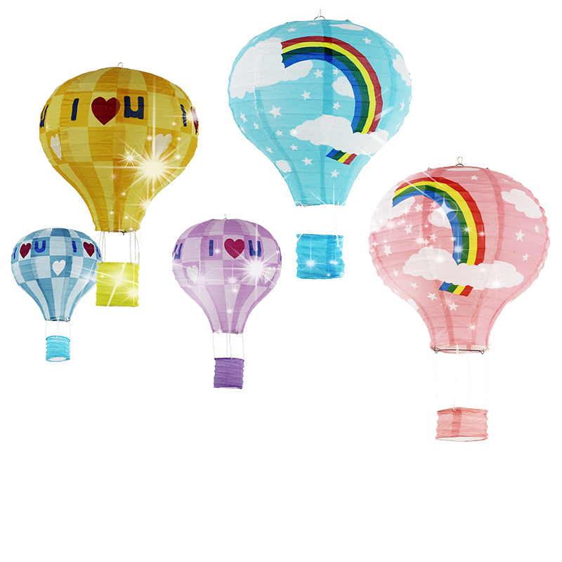 Kindergarten Decoration Hot Air Balloon Paper Lantern Festival