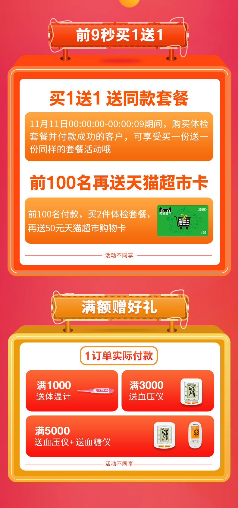 买1送1 美年大健康  豪华贵宾体检套餐 送肿瘤筛查 图1