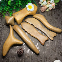Fragrant Wood triangle Bird Point stick massager acupoint pen Meridian bar scraping whole body universal foot massage cone